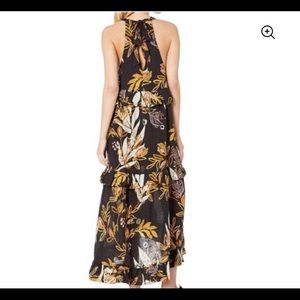 FREE PEOPLE Women's Ruffled Tie-back Halter dress